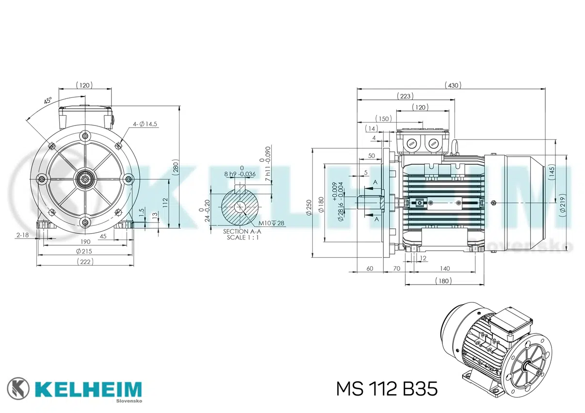 rozmerový výkres MS112B35