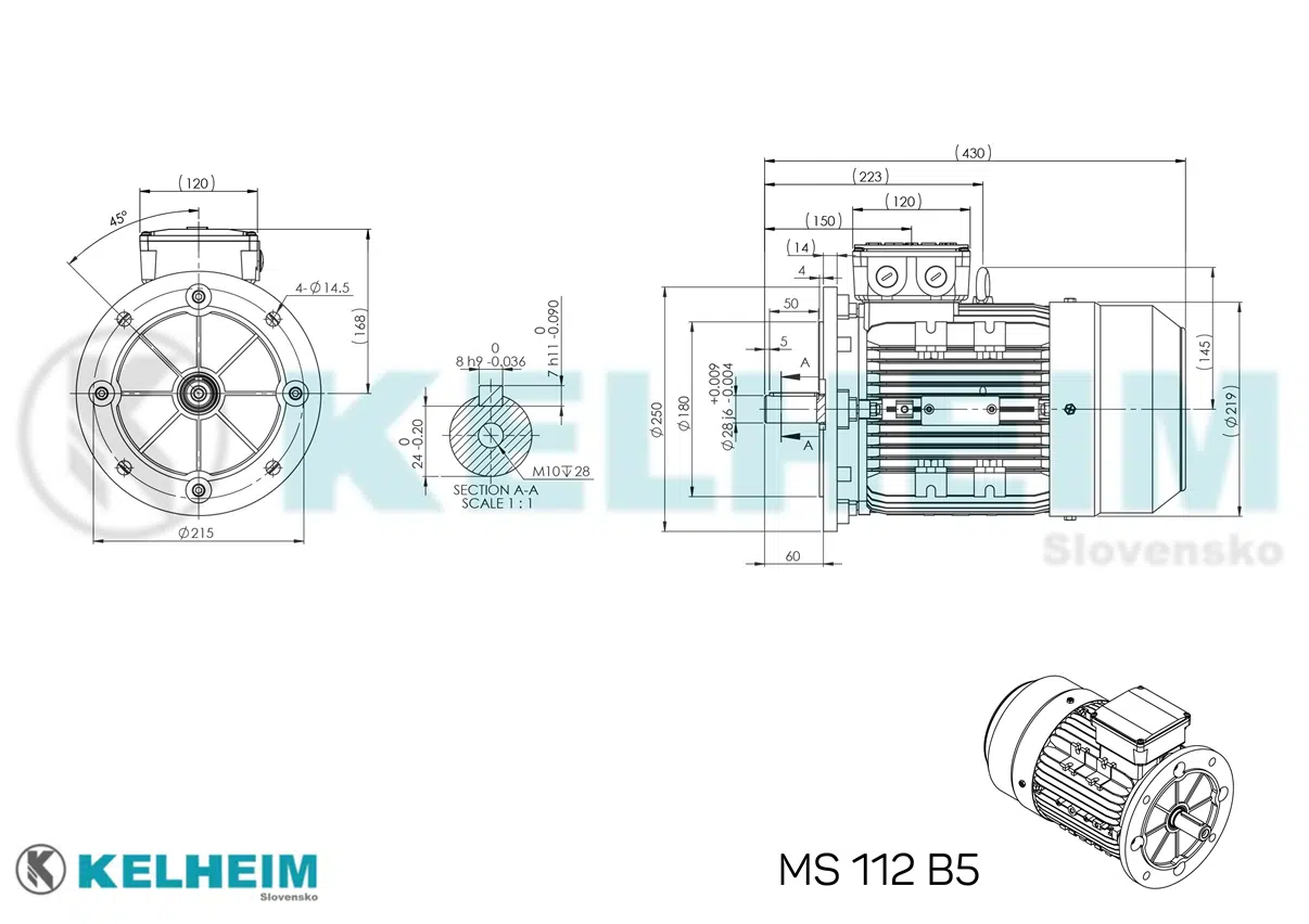 rozmerový výkres MS112B5